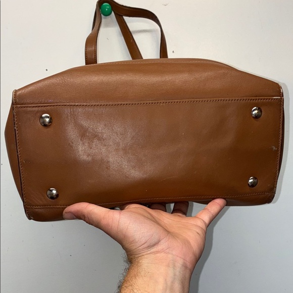 Coach Tan Leather Tote Bag - Picture 8 of 12